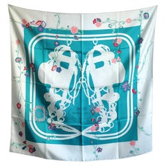 HERMÈS SilK Scarf " Brides Fleuries " - Special Ediction By Hugo Grygkar 2013