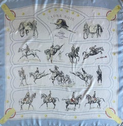 Hermès Silk Scarf " Cadre Noir" 1960