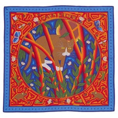 Hermes Silk Scarf Cave Felem - Blue Red - MWOCT GRAIL!!!