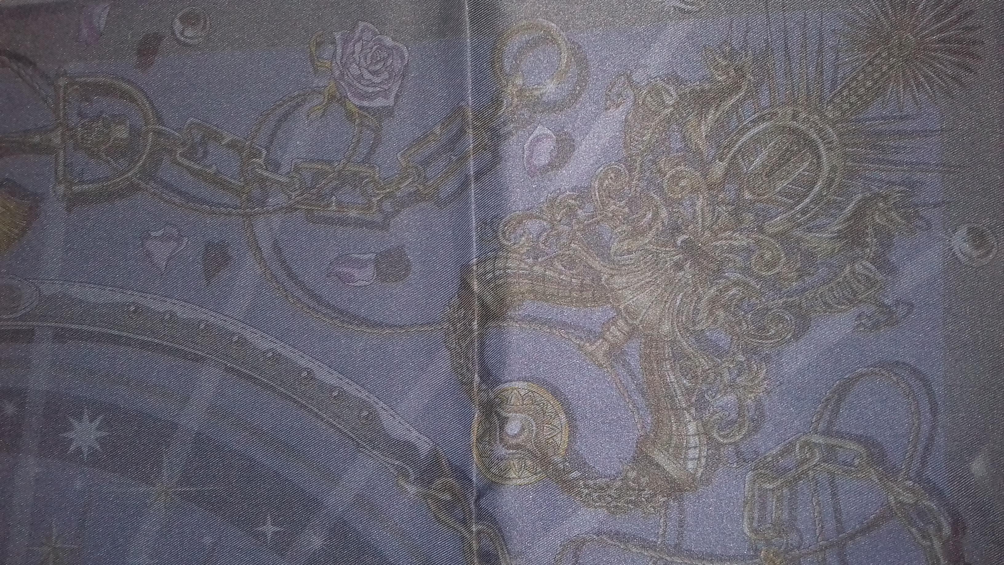 Women's Hermès Silk Scarf C'est la Fete Surteint Marine Daisuke Nomura 70cm GRAIL