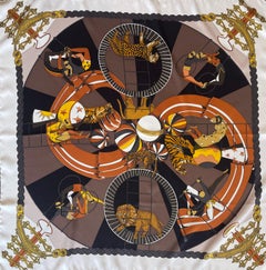 Pañuelo de seda Hermès "Circus" 2013
