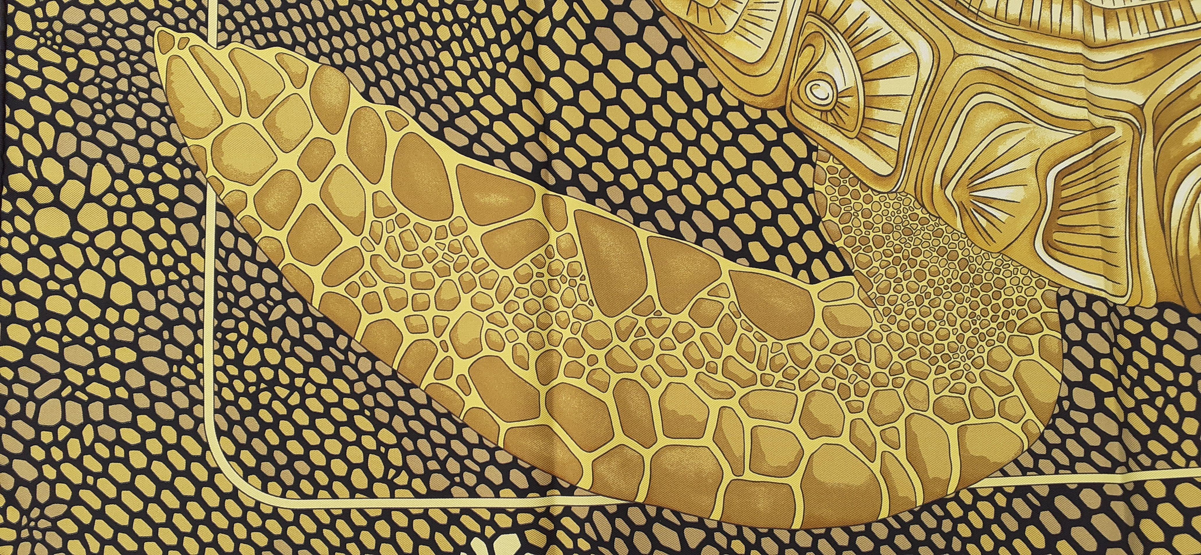 Hermès Silk Scarf De Madras A Zakynthos Turtle 35 inches 1