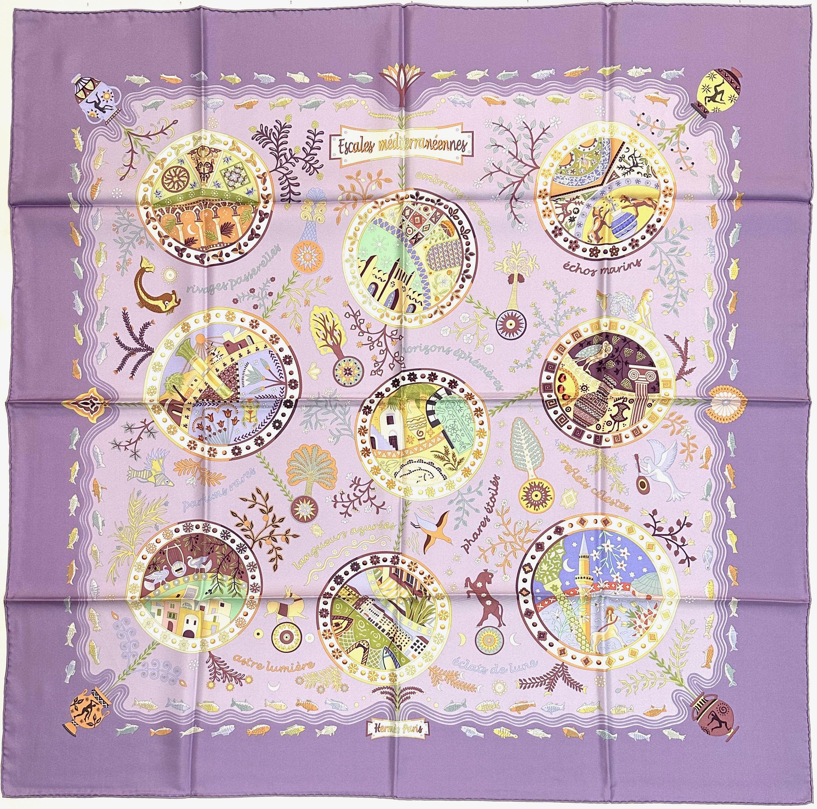 Hermes Silk Scarf, Escales Mediterraneennes 1