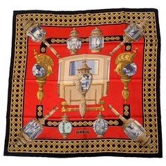 Hermes Silk Scarf Feux De Route Never Worn with Original Box