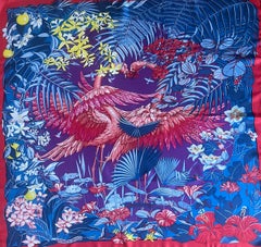 Foulard di seta Hermès "Flamingo Party" 2015