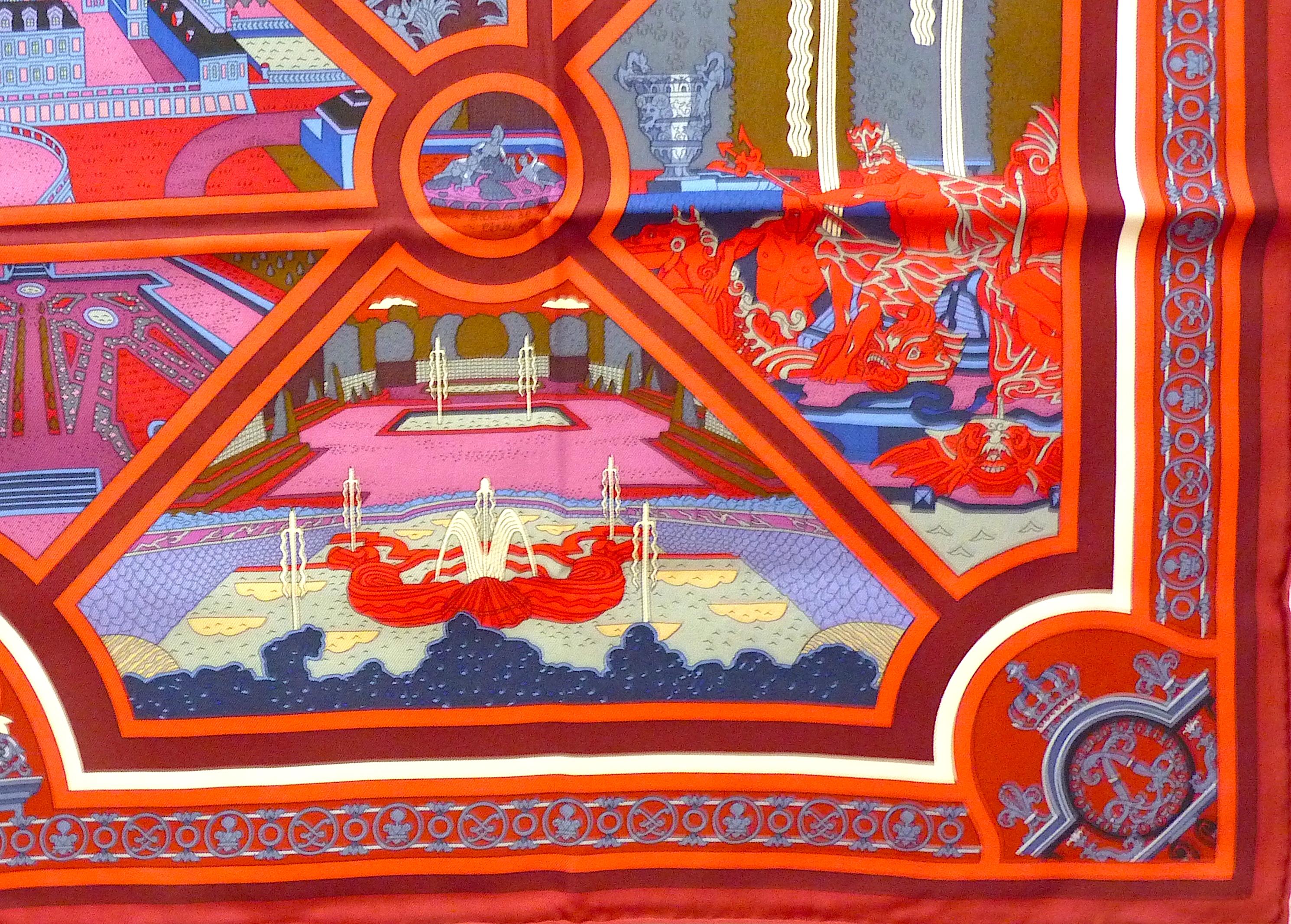 HERMES Silk Scarf  