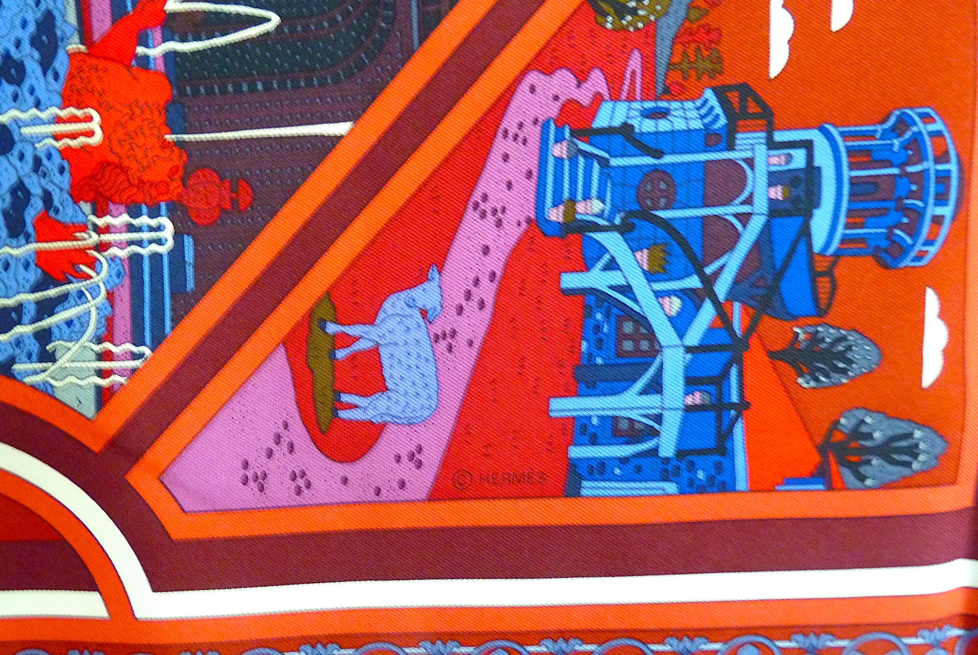 HERMES Silk Scarf  
