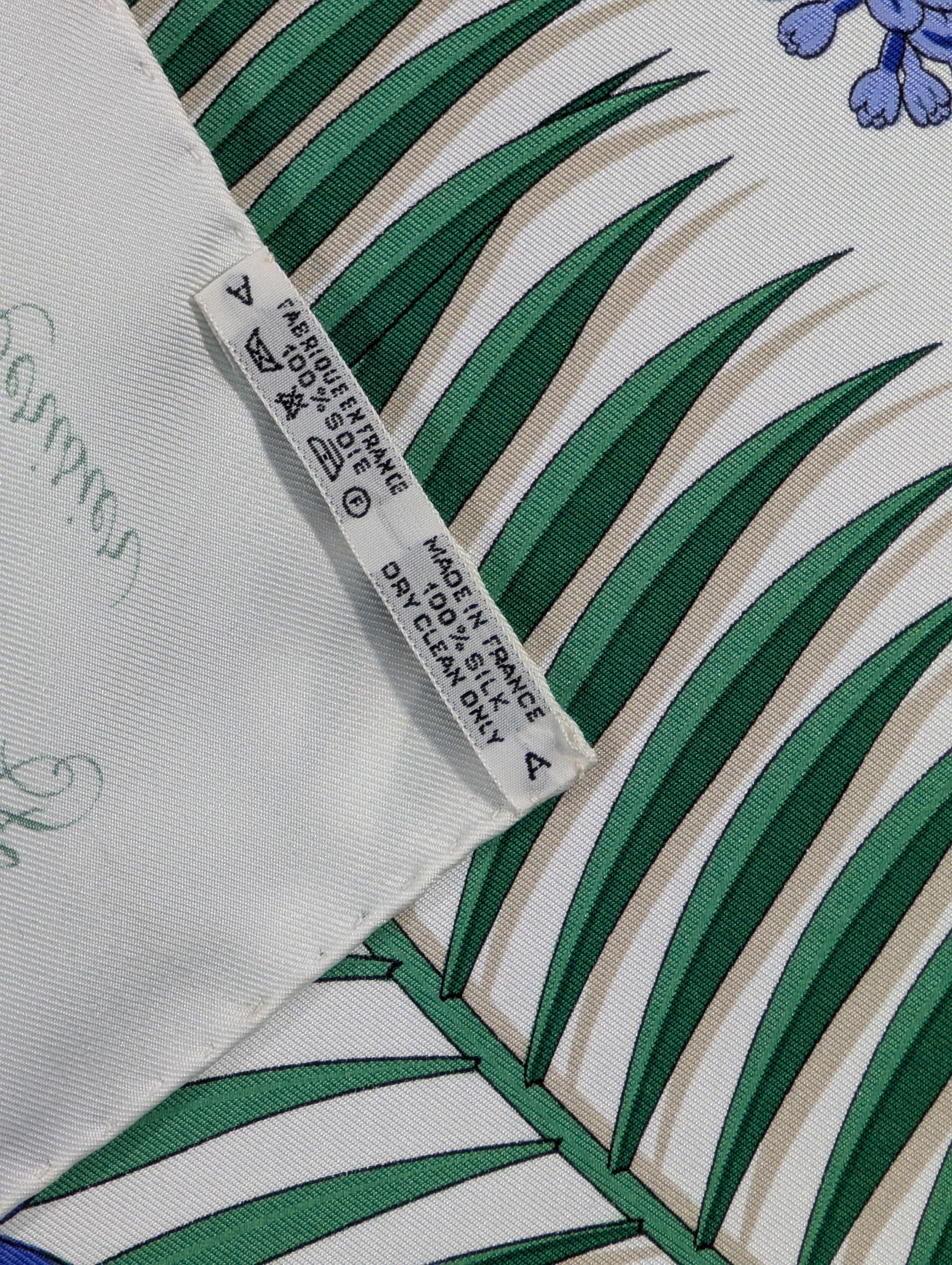 HERMÈS silk scarf Fleurs de L'Opèra 6