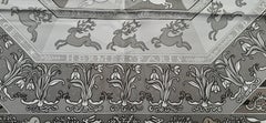 Hermès Silk Scarf Fleurs d'Hiver Laroche Grey F/W 90 cm
