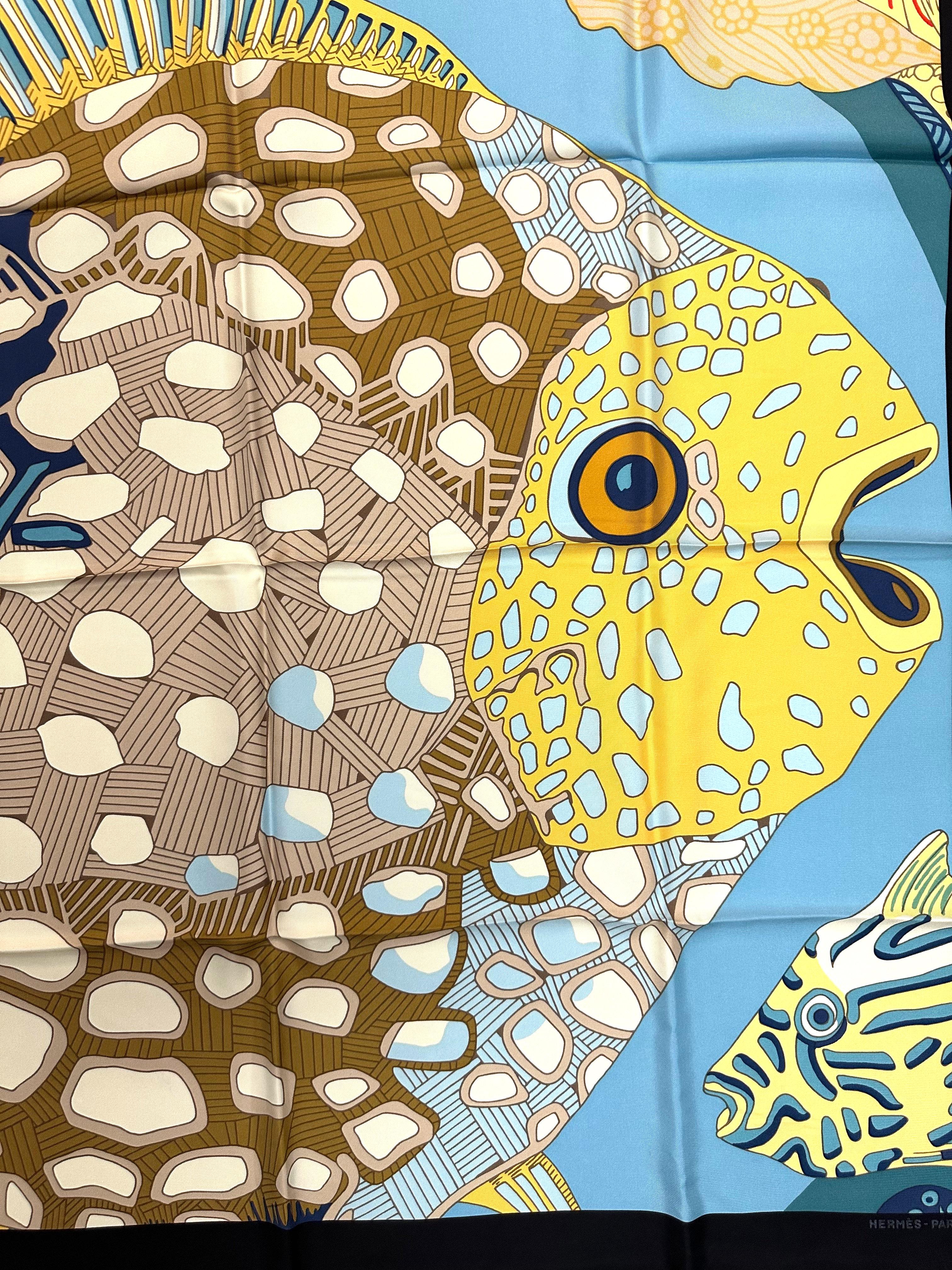 
Hermes Silk Scarf, Grands Fonds (detail)
designed by Annie Faivre in 1992.
35 by 35 in.