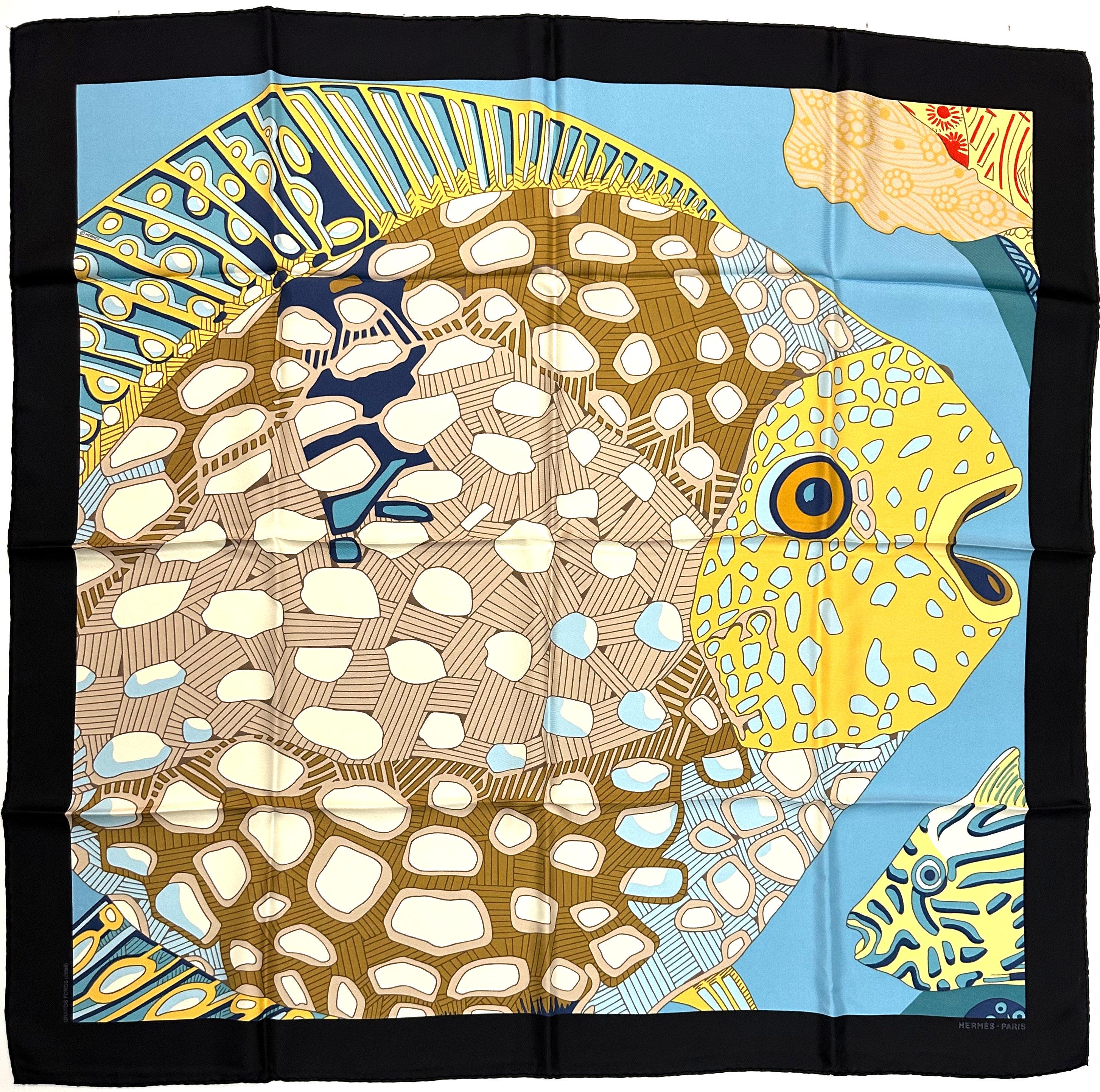Hermes Silk Scarf, Grands Fonds (detail) 1