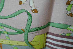 HERMÈS Silk Scarf, Hubert de Watrigant design “Ronds de Marche”