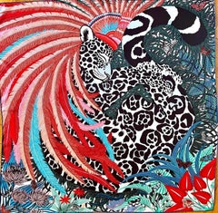 Hermès Silk scarf JAGUAR QUETZAL 2021
