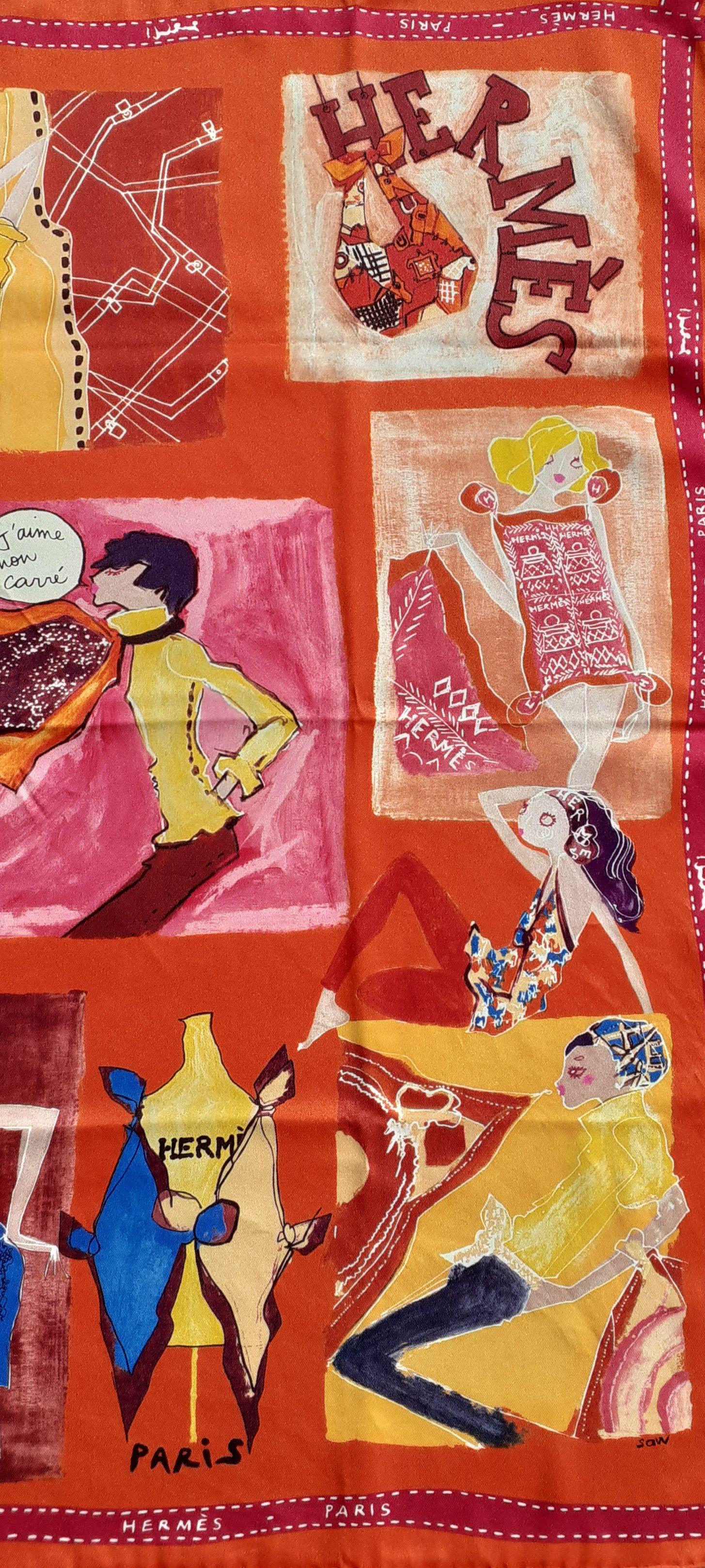 Wunderschöner authentischer Hermès-Schal

Muster: 