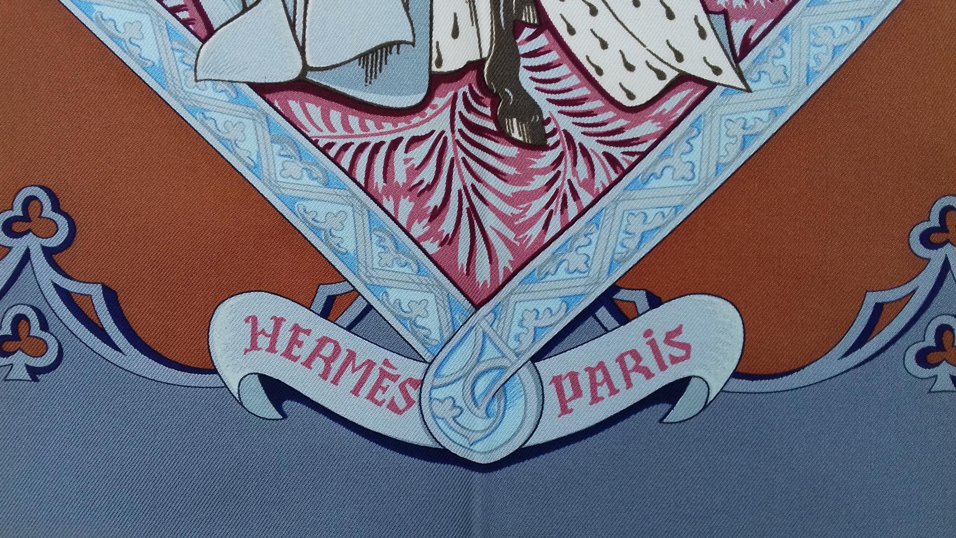 Seidenschal von Hermès La Vie à Cheval Bourthoumieux Toutsy 35 Zoll Damen im Angebot