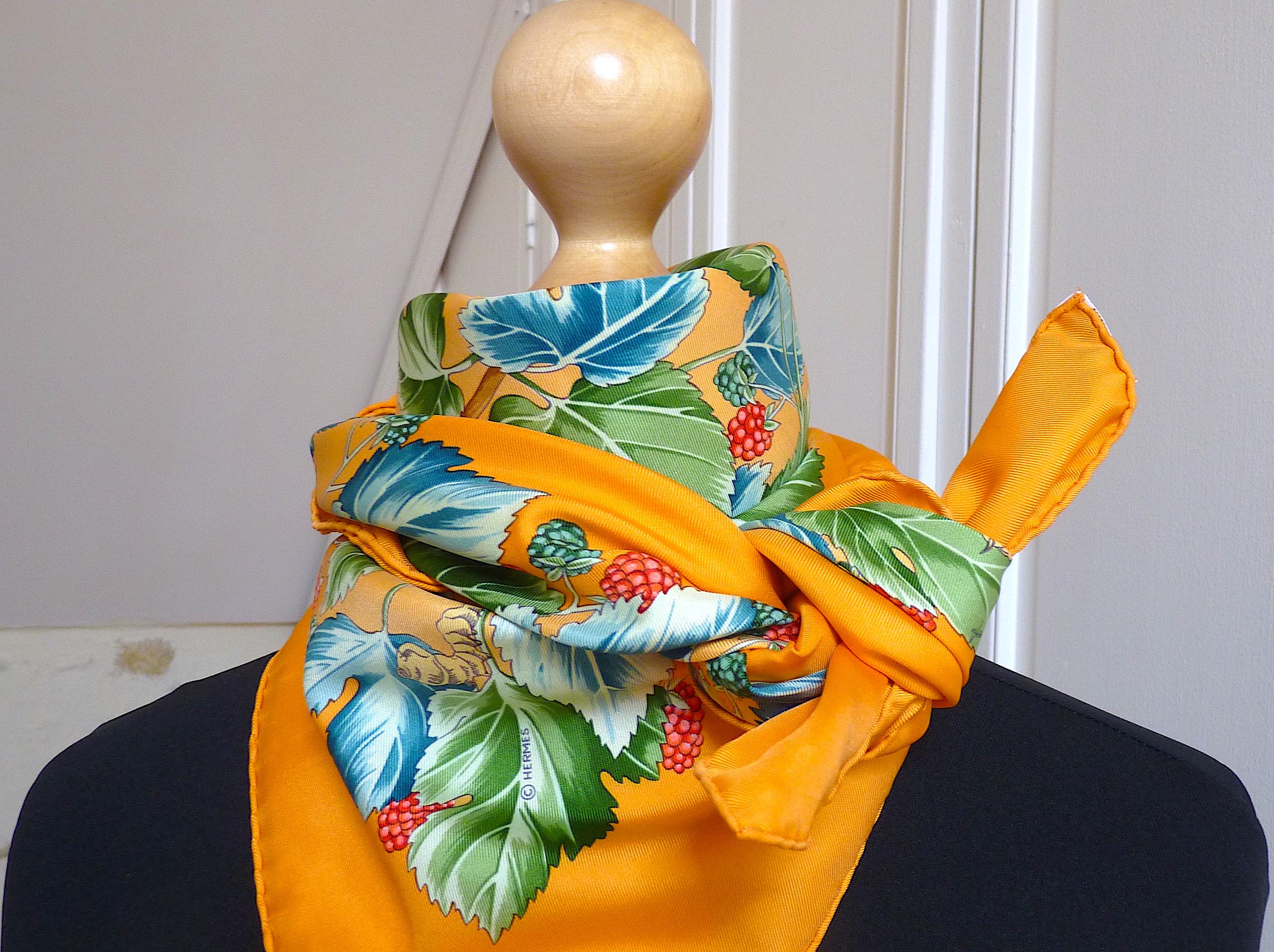 Gorgeous HERMES Silk Scarf, entitled 