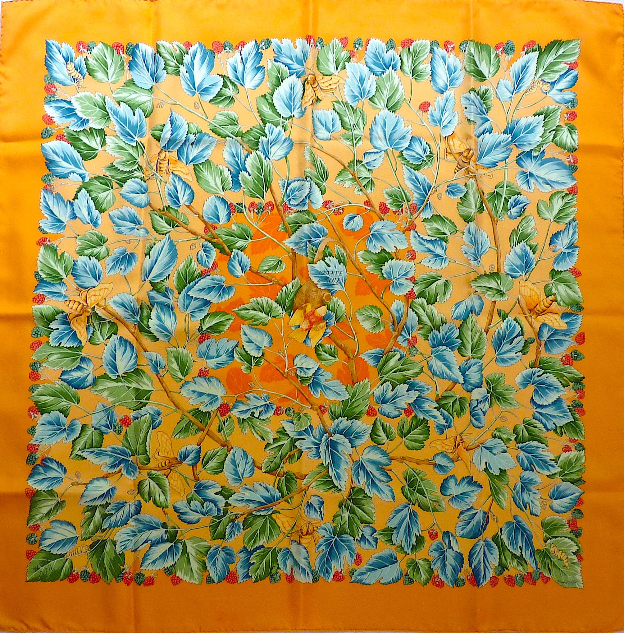 HERMES Silk Scarf  