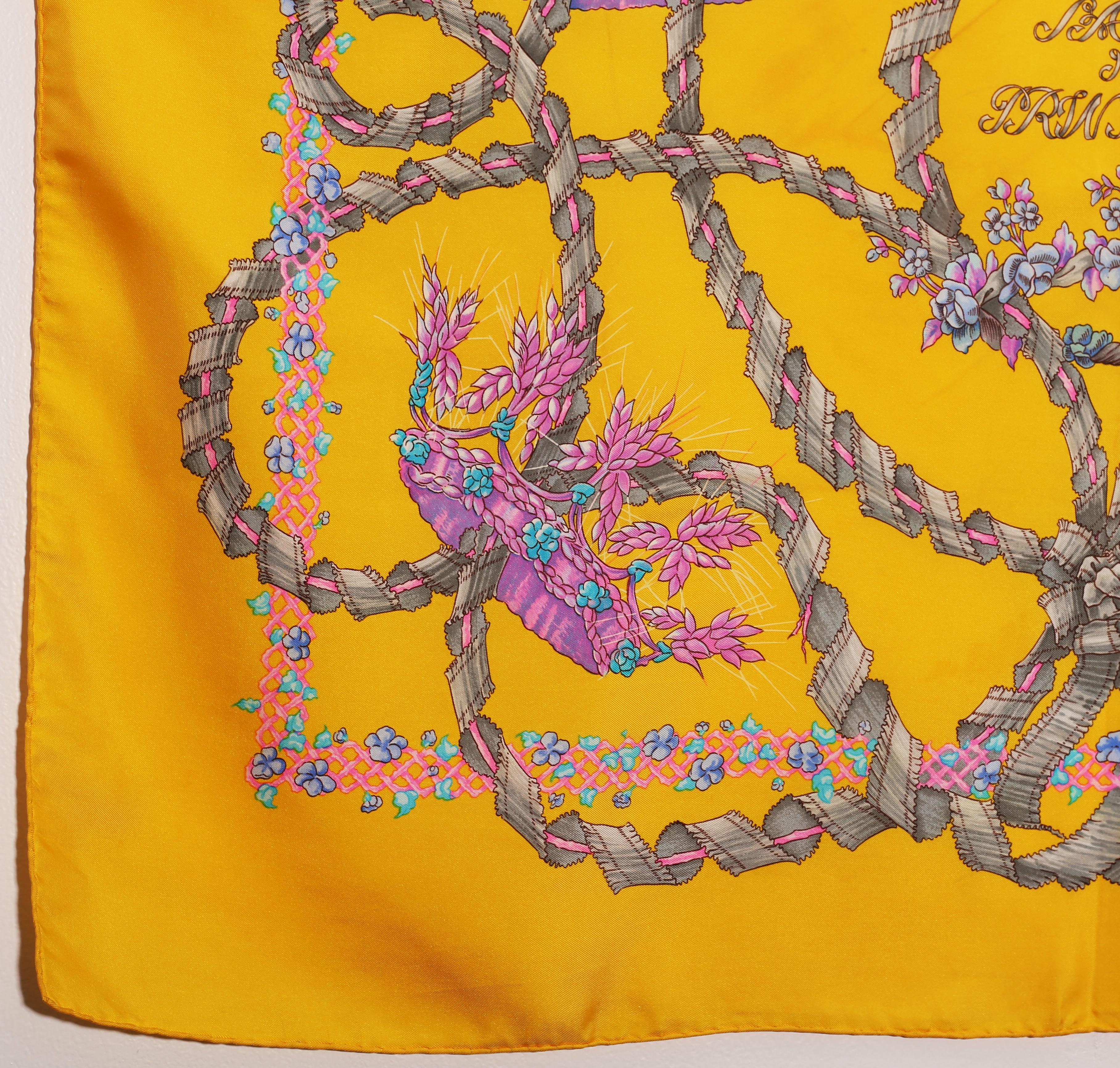 HERMES Scarf  Silk Scarf 100%  Paris, Made In France 
Le Sacre du Printemps
Designed by Henri d'Origny in 1986 


*Orders welcome  all goods are insured and we package all purchases to a high standard.

All Hermès scarves are crafted in a