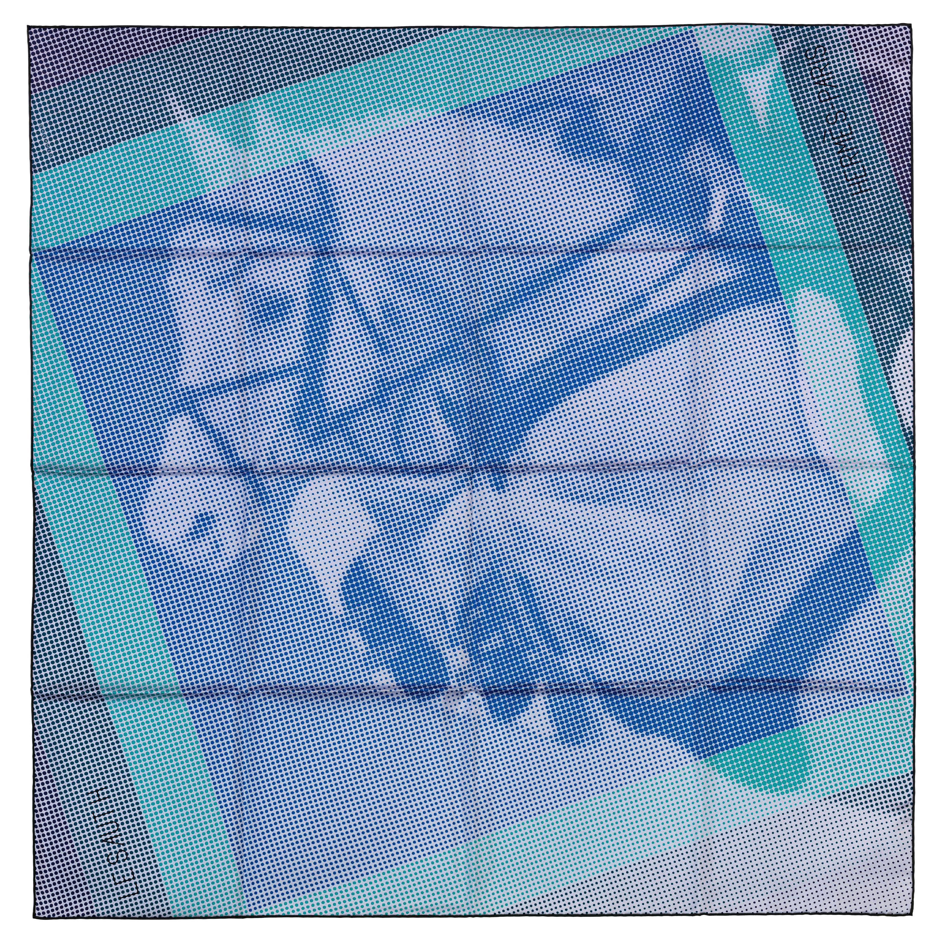 Hermes Silk Scarf Le Saut H - Green - New / Store Tag For Sale