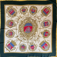 Hermès Silk Scarf "Les Armes De Paris" 1954