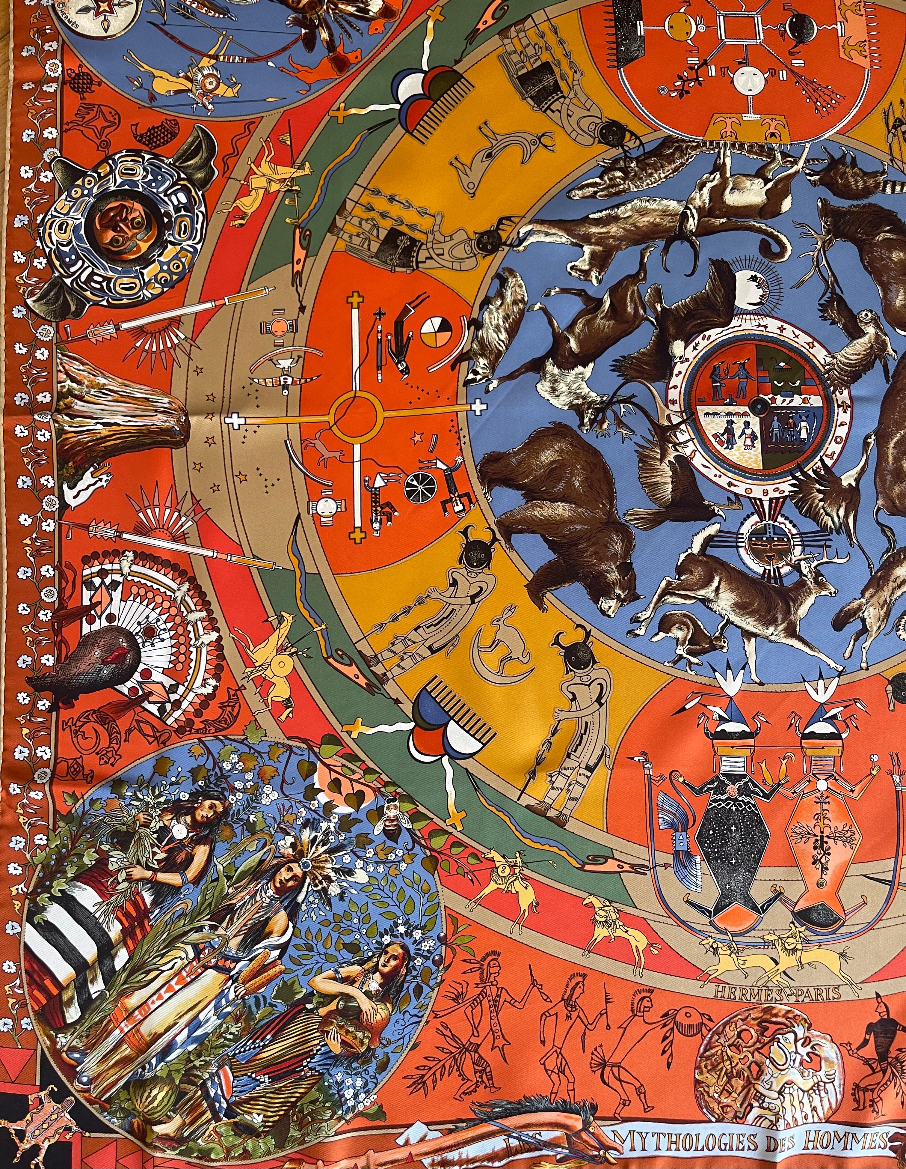 da uomo o donna Hermès Silk Scarf 