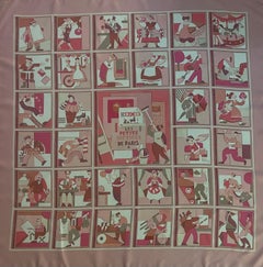 Hermès Silk Scarf "Les Petits Métiers De Paris" 2006