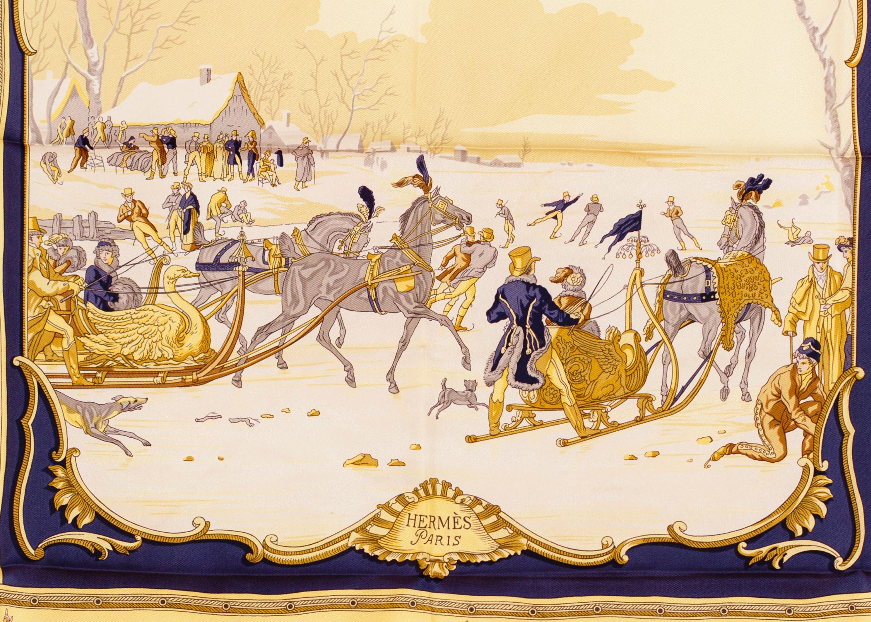 Les Plaisirs Du Froid - Azul - EXCWOCT - 1201011848

Marca: Hermès
Tipo/Modelo: Bufanda 90 Sarga de seda
Diseño del nombre: Les Plaisirs du Froid, Los Placeres del Frío
Artista: Hugo Grygkar
Tamaño: 90 cm x 90 cm / 35 in x 35 in
Color: bleu marine