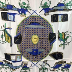 Hermes Silk Scarf Les Voitures A Transformation 1965 De La Perriere