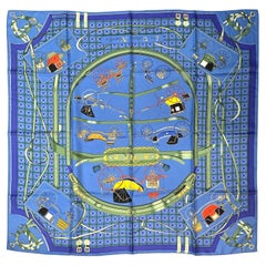 Hermes Silk Scarf, Les Voitures Nouvelles