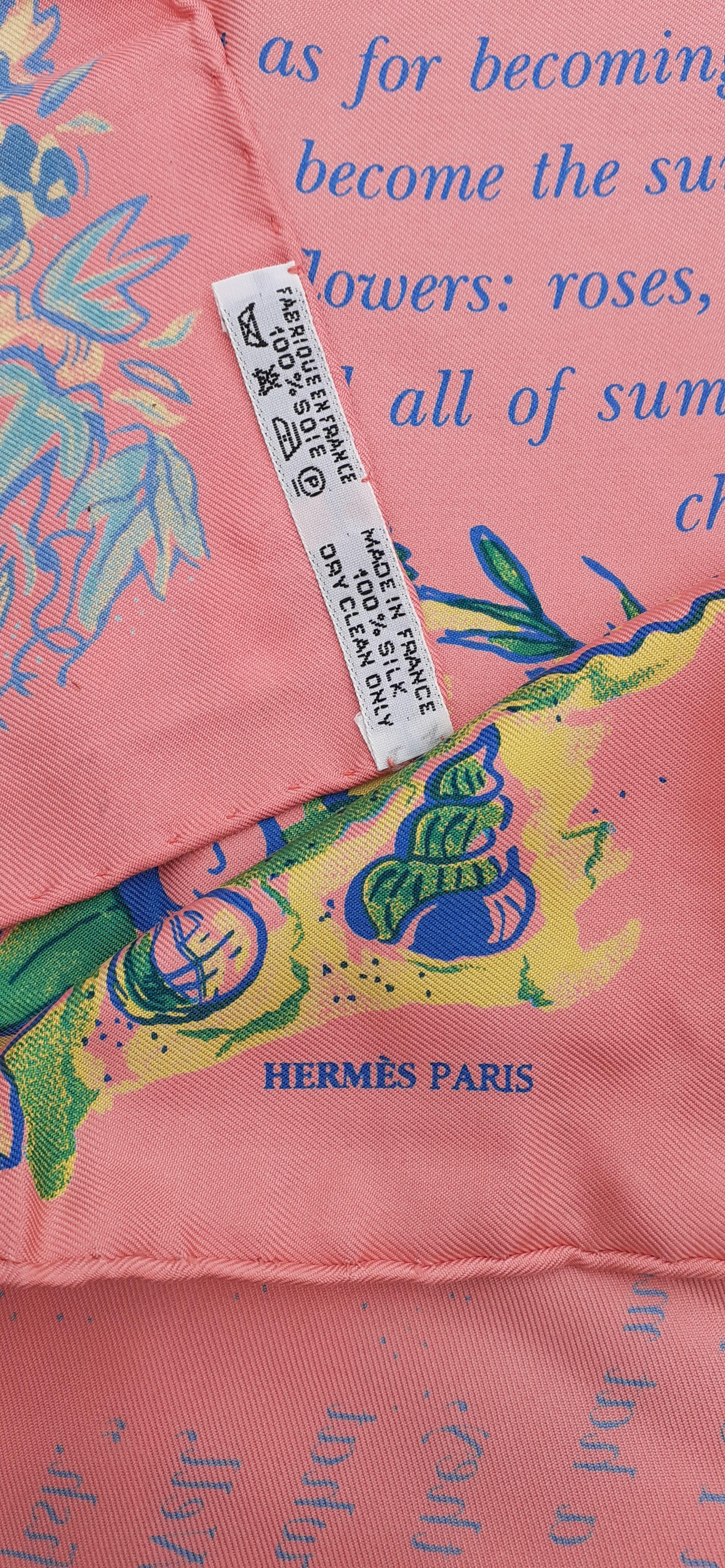 Hermès Seidenschal Loula Summer Fairytale in englischer limitierter Auflage  im Angebot 1