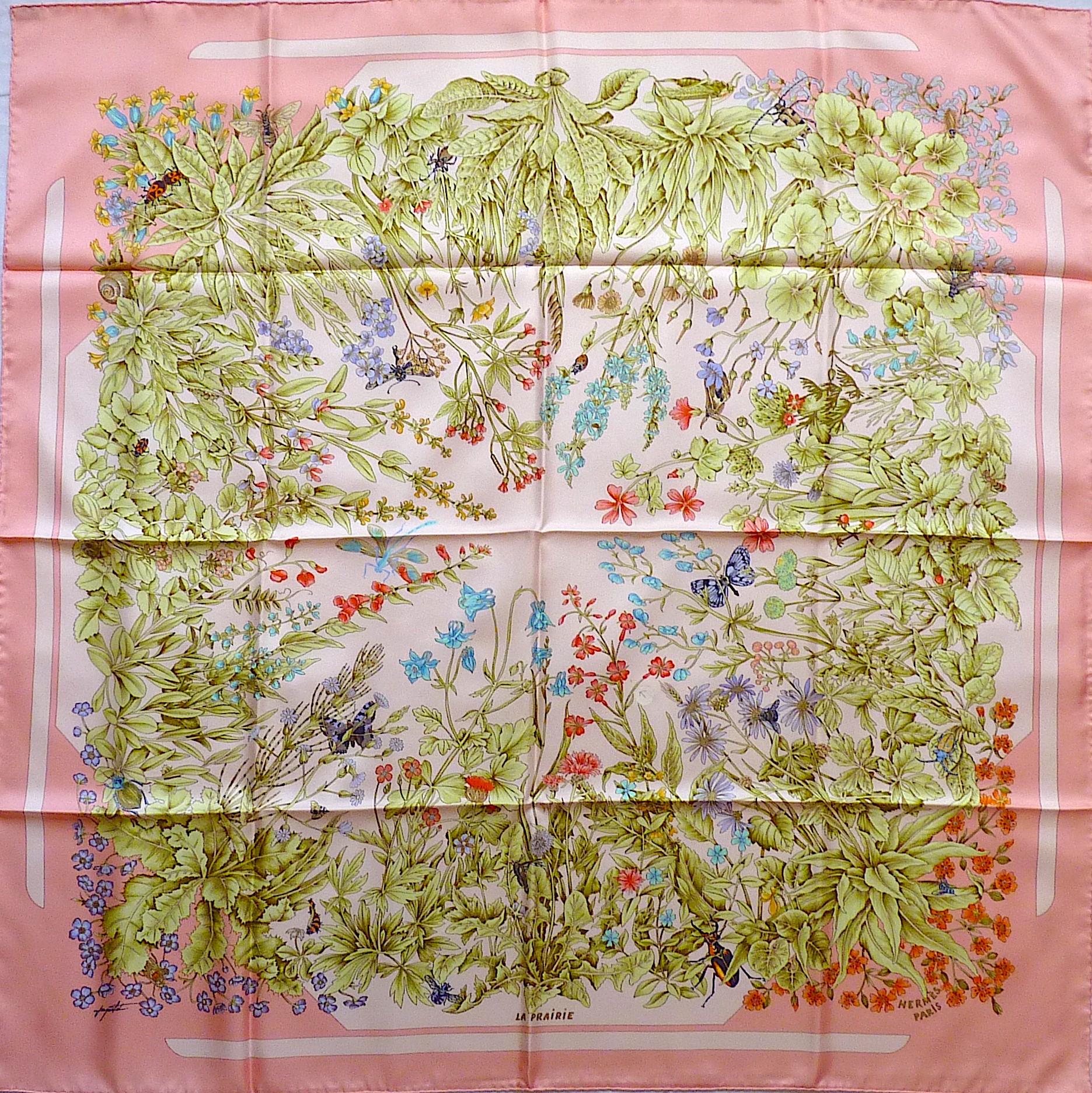 HERMES Silk Scarf MINT CONDITION 