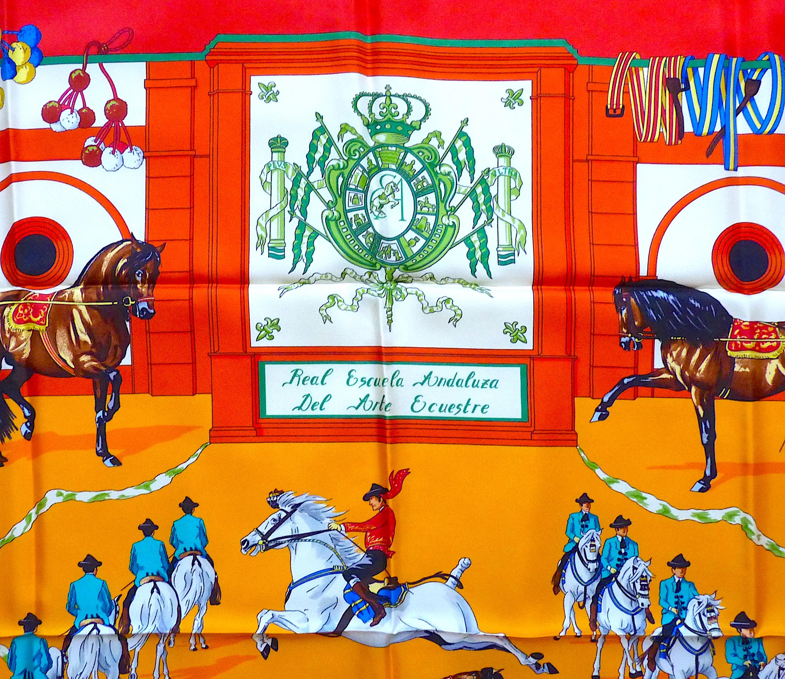 HERMES Silk Scarf MINTCONDITION with Box 