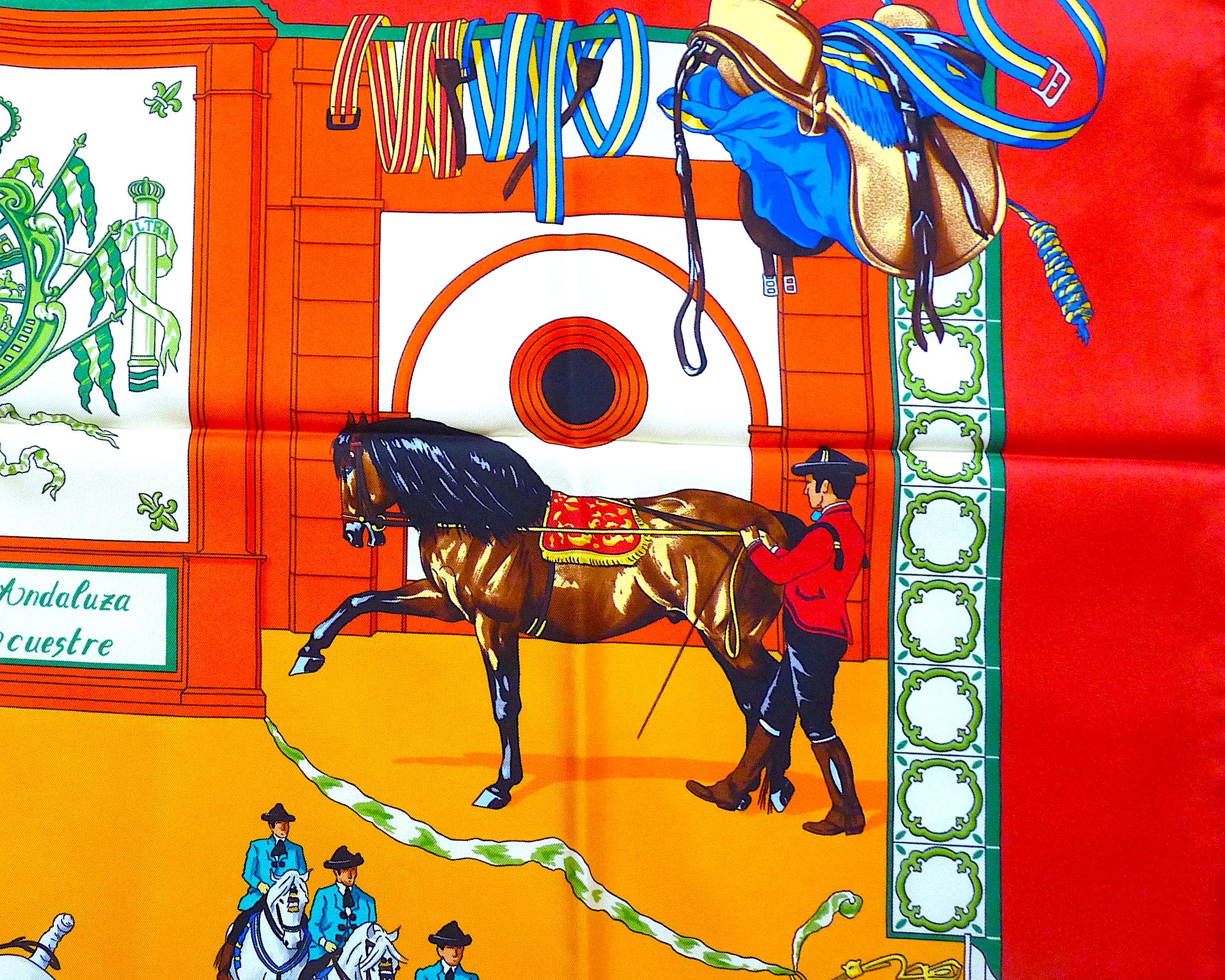HERMES Silk Scarf MINTCONDITION with Box 