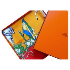 Vintage HERMES Silk Scarf MINTCONDITION with Box "Ecole Andalouse d'Art Equestre"