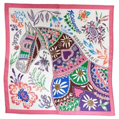 Hermes Silk Scarf Multicolor Horse