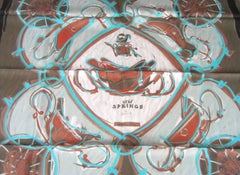 Hermes Silk Scarf  "New Springs"  Never Worn New in box Box