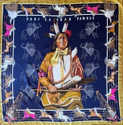 Hermès Silk Scarf "Pani La Shar Pawnee" 1984