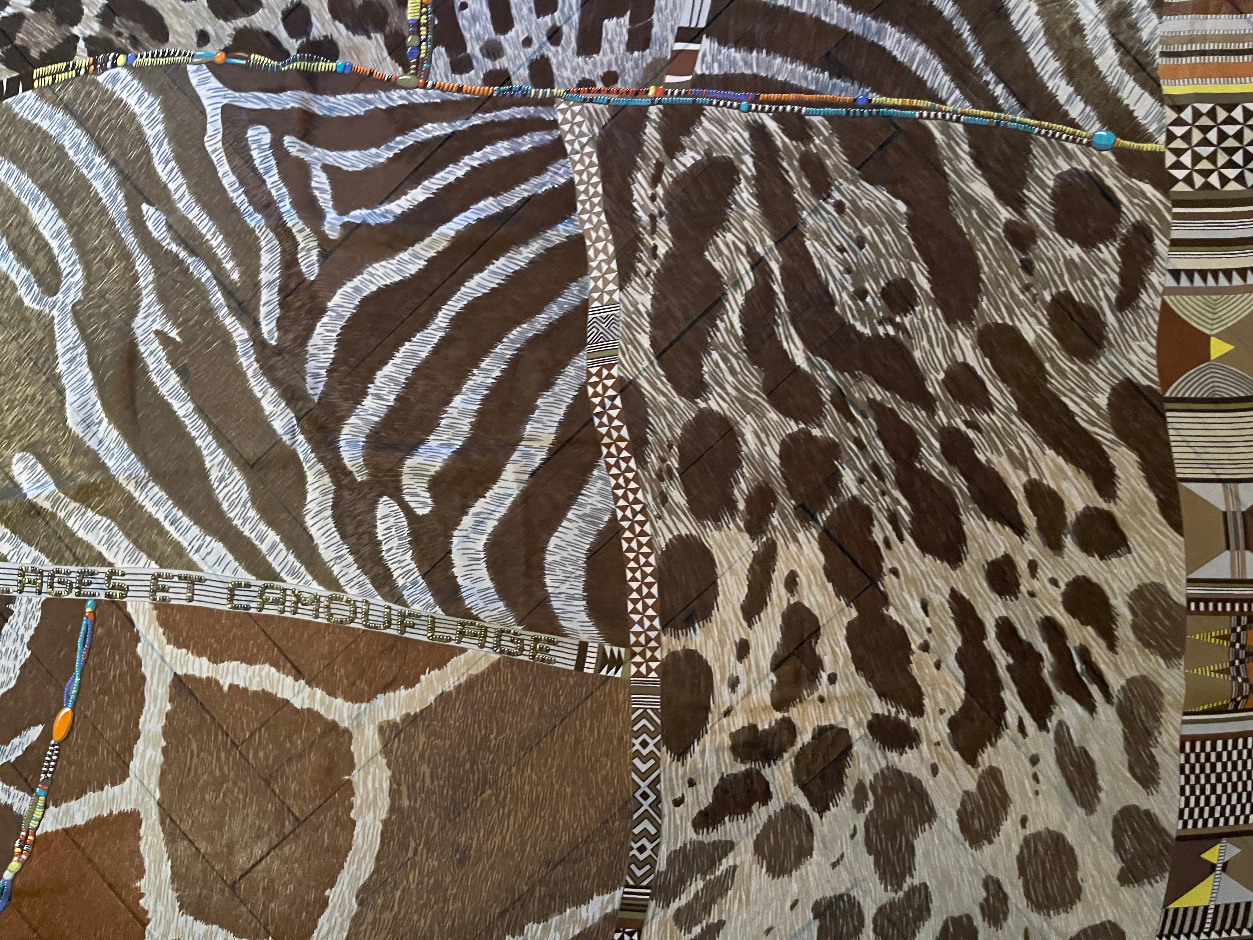 Nero Sciarpa di seta Hermès 