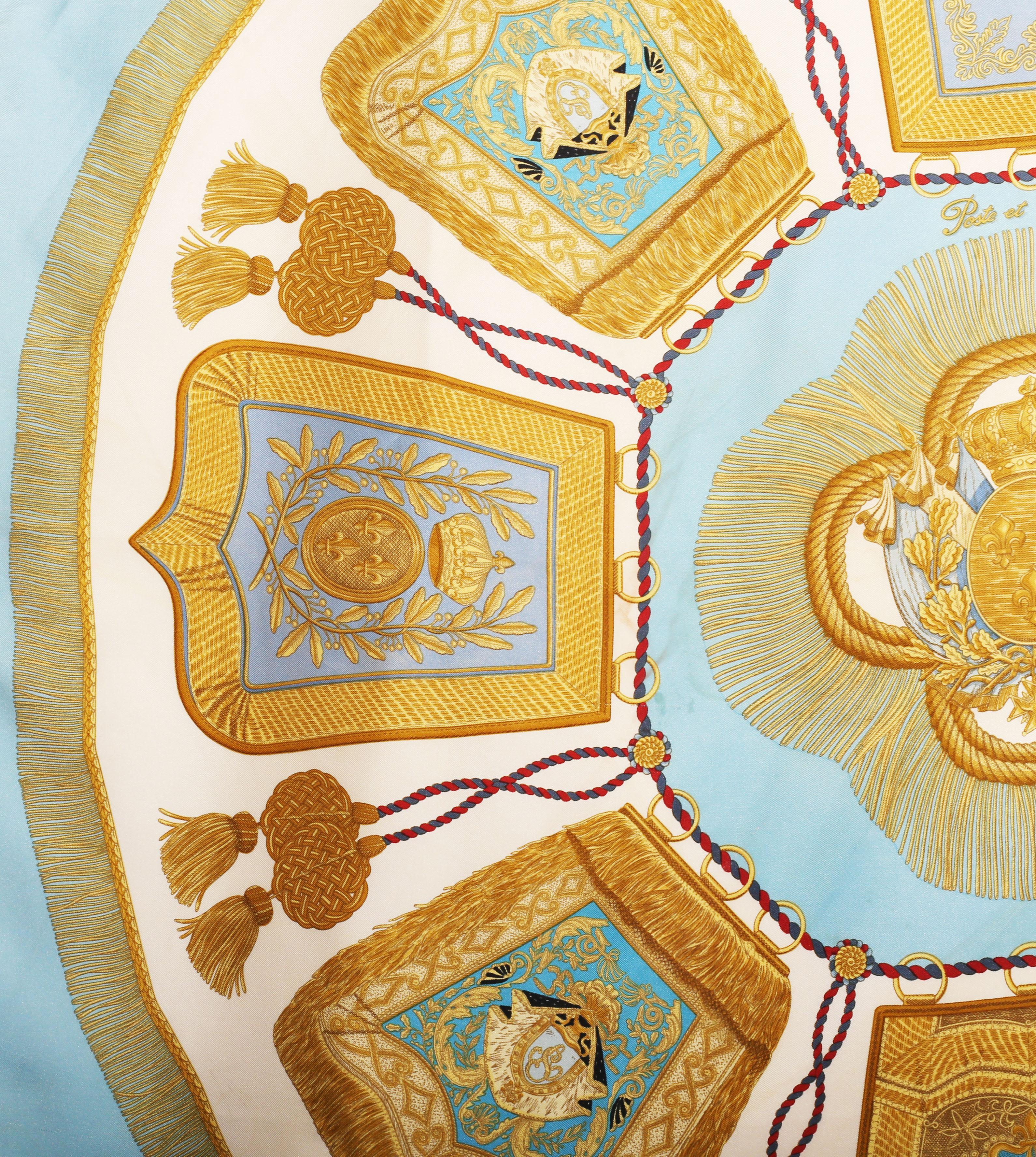 Sciarpa di seta HERMES  Poste e cavallerie Joachim Metz 6