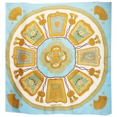 Sciarpa di seta HERMES Poste e cavallerie Joachim Metz