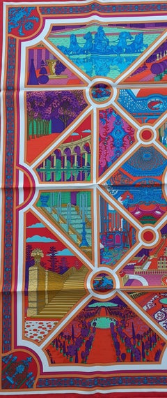 Hermès Silk Scarf Promenade à Versailles Limited Edition for the Castle 90 cm