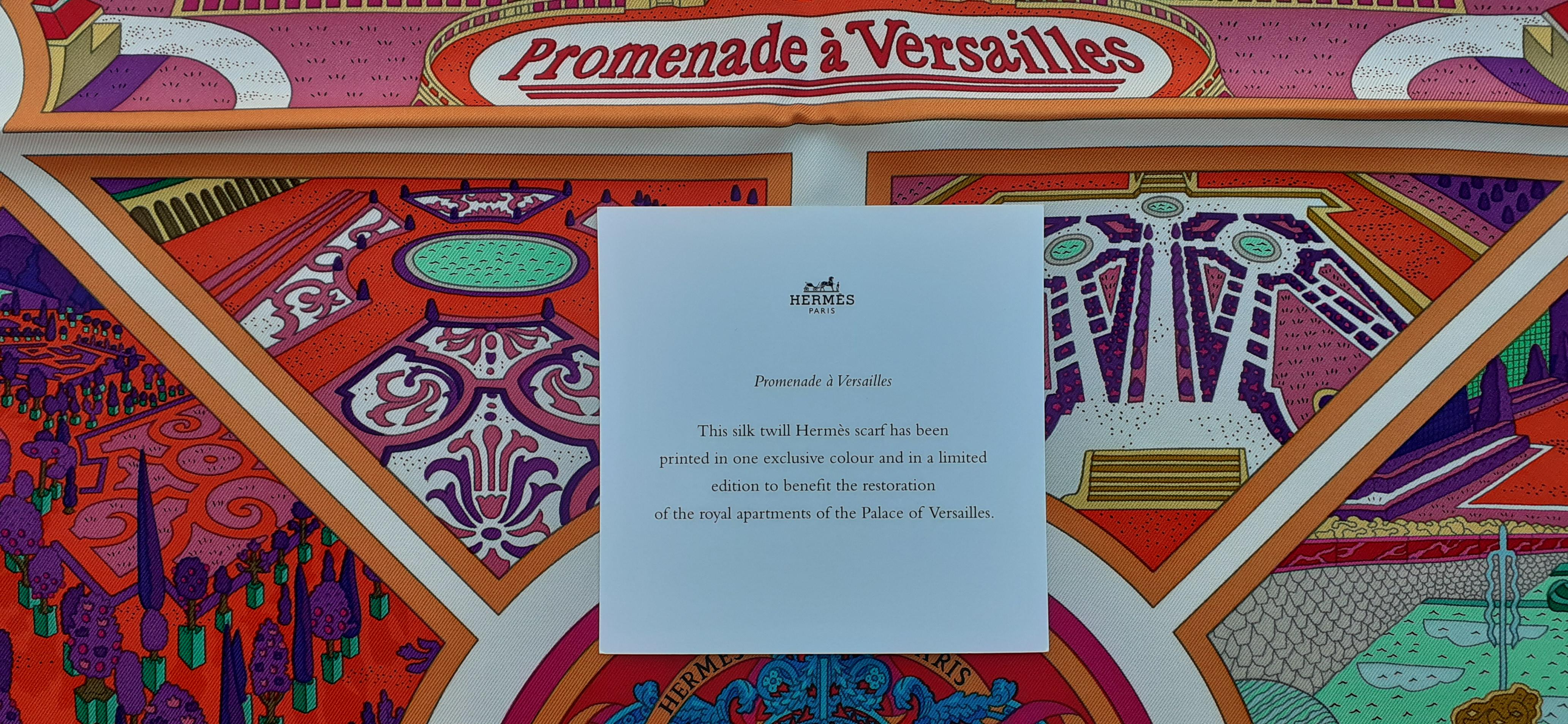 Hermès Silk Scarf Promenade �à Versailles Limited Edition for the Castle 90 cm 1