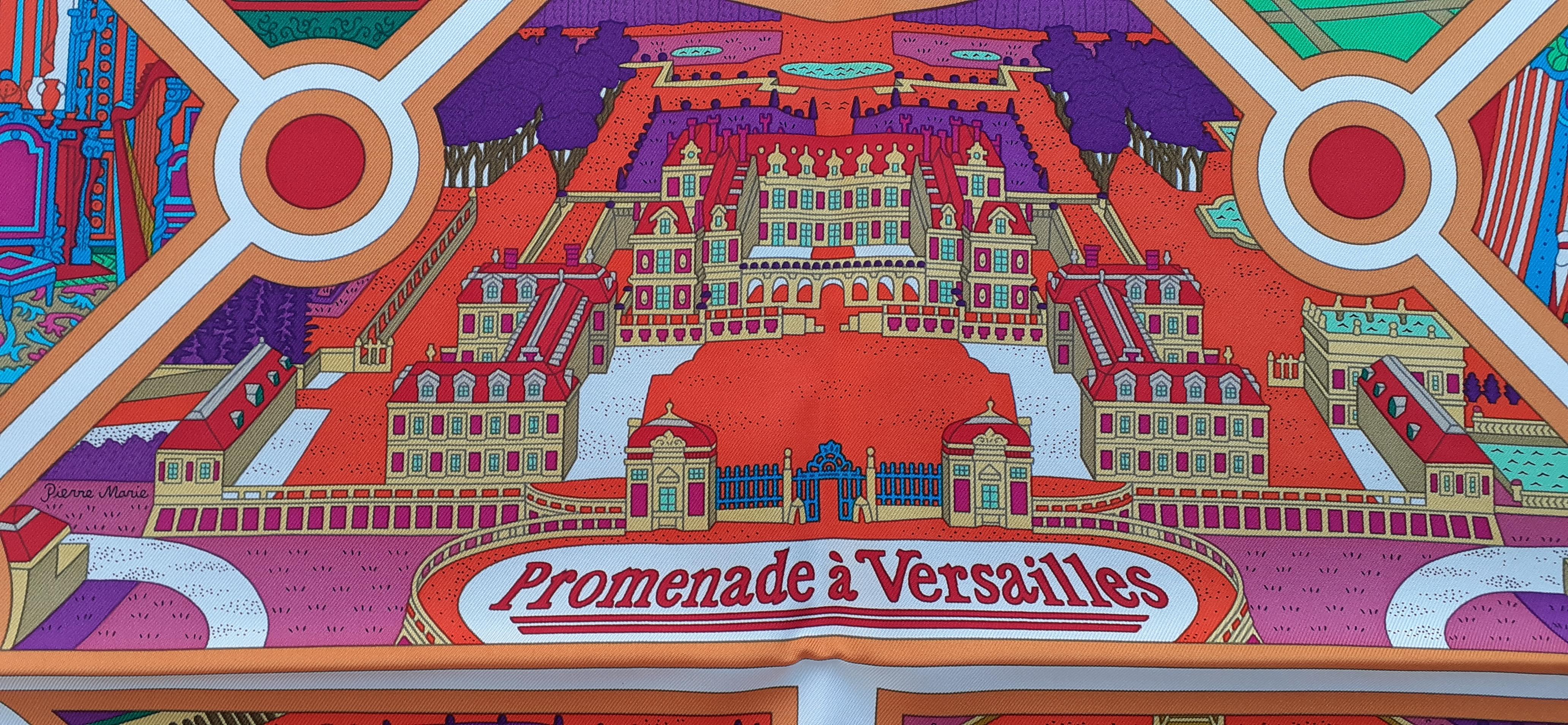 Hermès Silk Scarf Promenade à Versailles Limited Edition for the Castle 90 cm 4