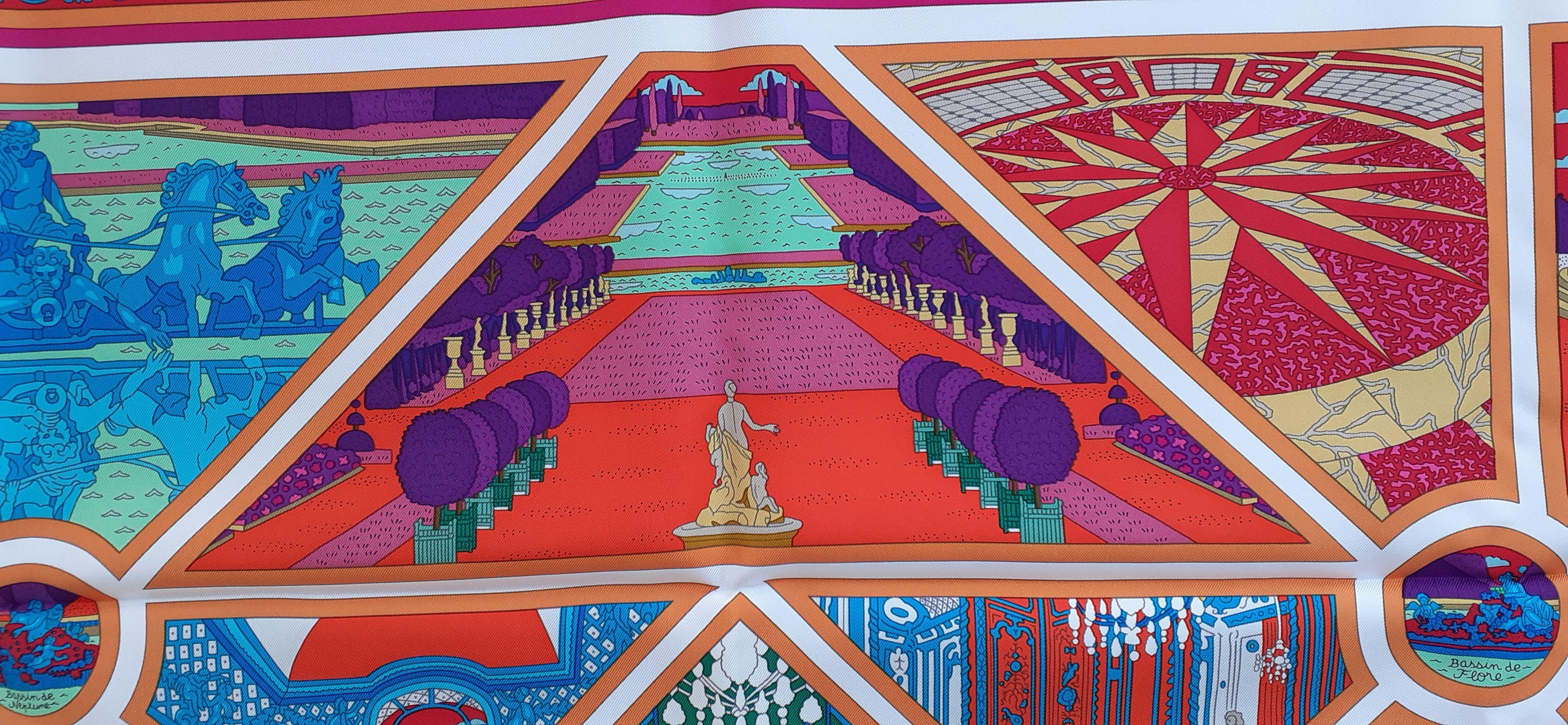 Hermès Silk Scarf Promenade à Versailles Limited Edition for the Castle 90 cm 6