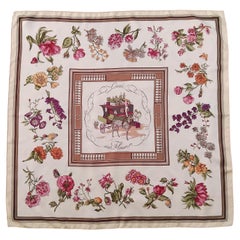 Pañuelo de seda Hermès Quai aux Fleurs 90 cm