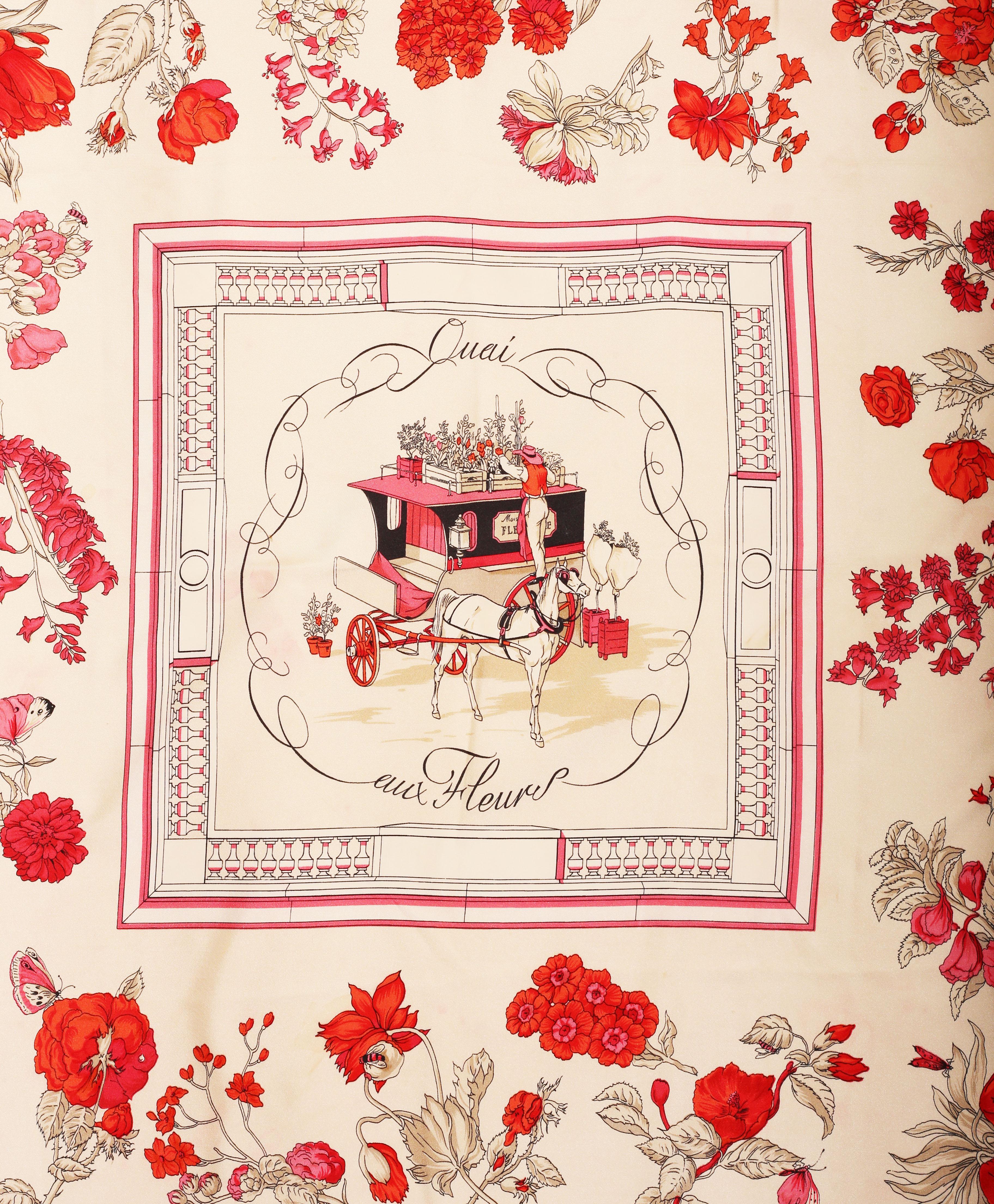 hermes quai aux fleurs scarf