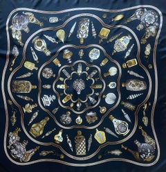 Hermès Silk Scarf "Qu'importe Le Flacons" 1988