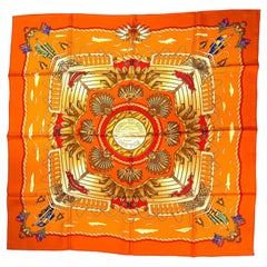 Hermes Silk Scarf, Railing.