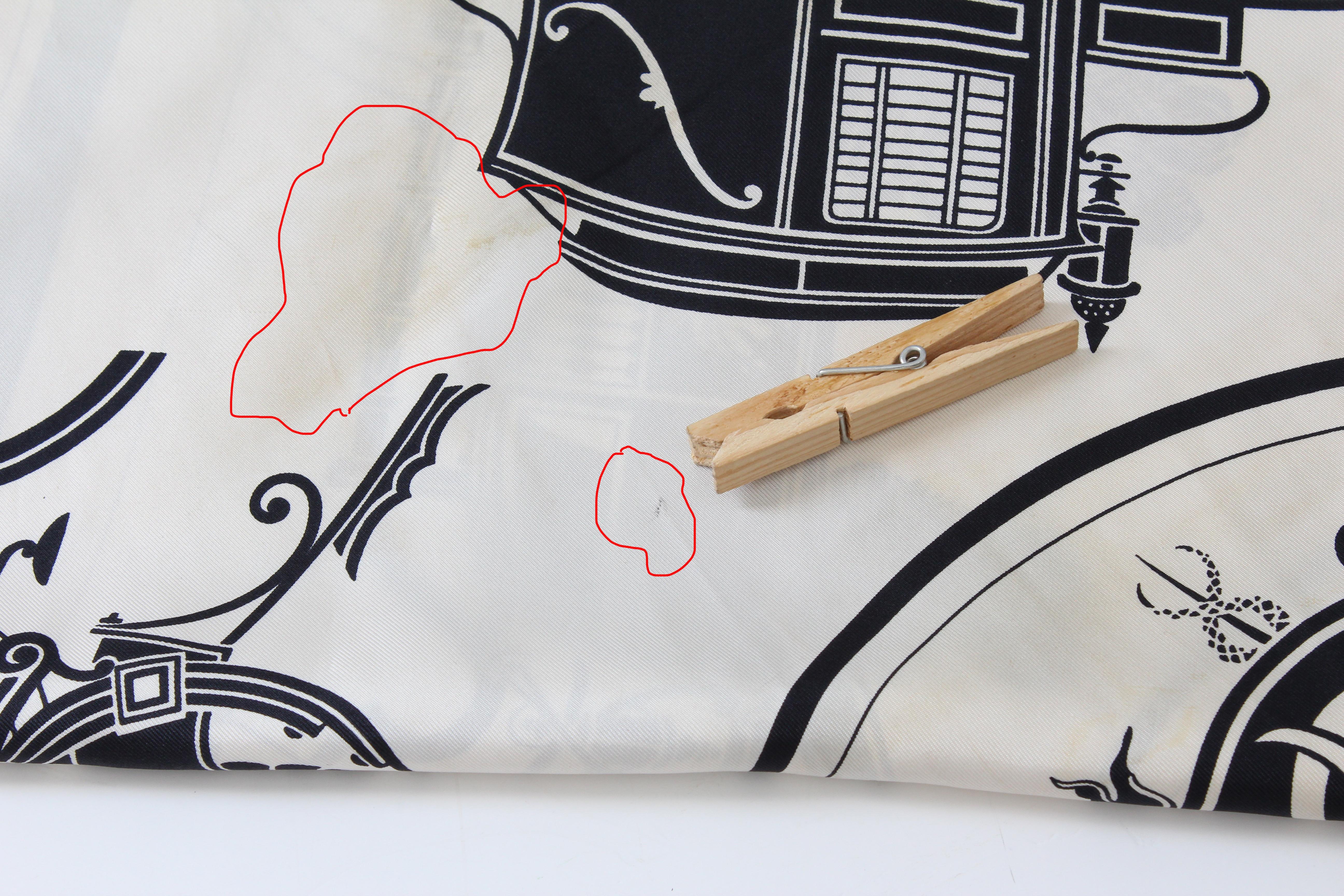 Hermes Silk Scarf Shawl Ex Libris Horse Carriages by Hugo Grygkar Vintage 4