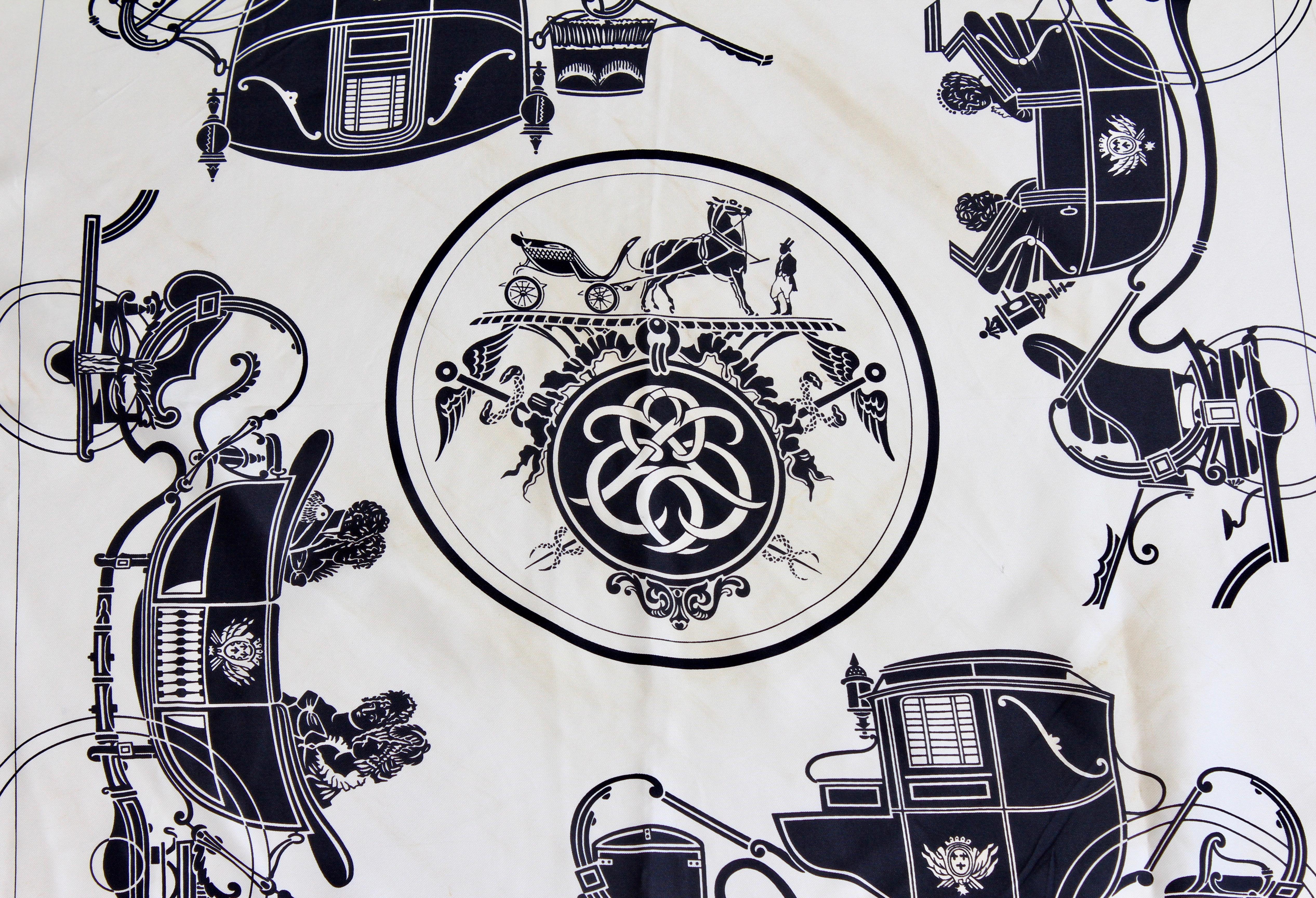 hermes scarf carriage